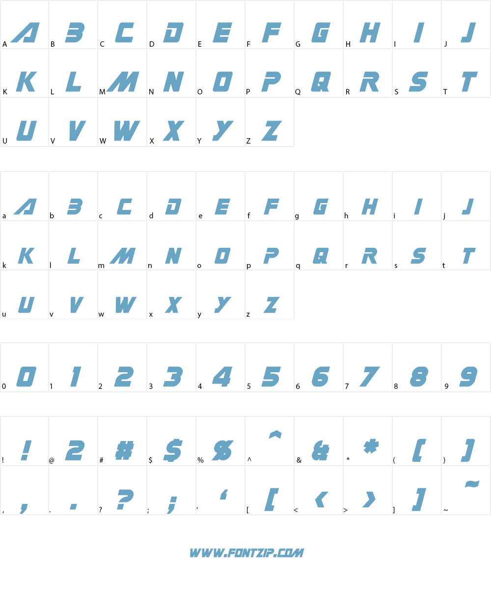 Gin Rai Font Character